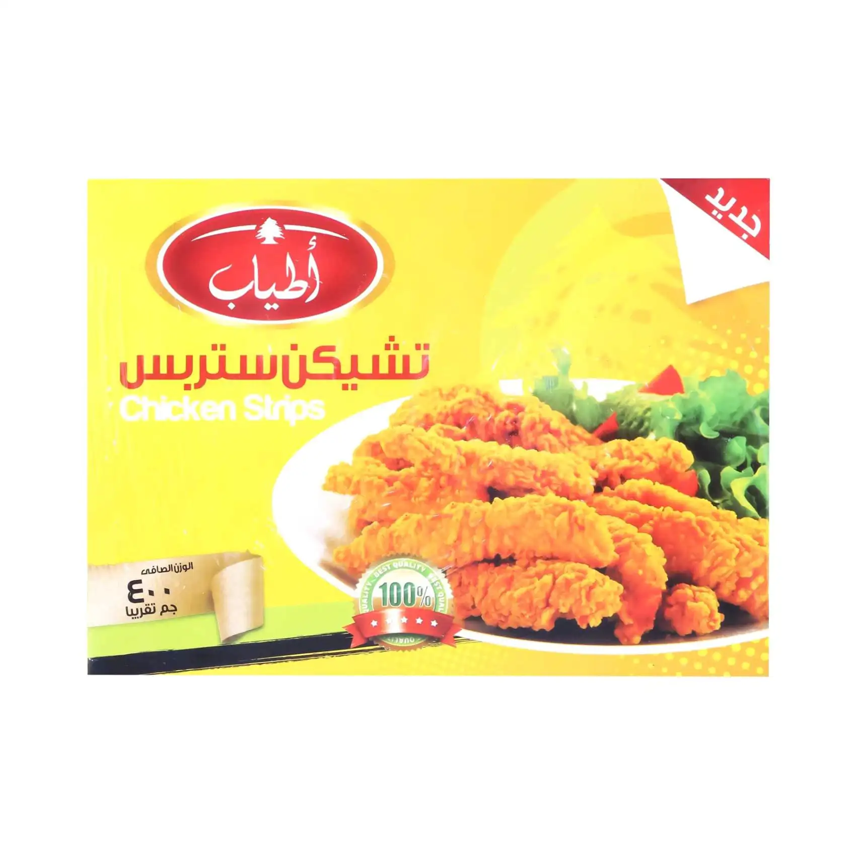 اطياب تشيكن ستربس 400جم - بارد