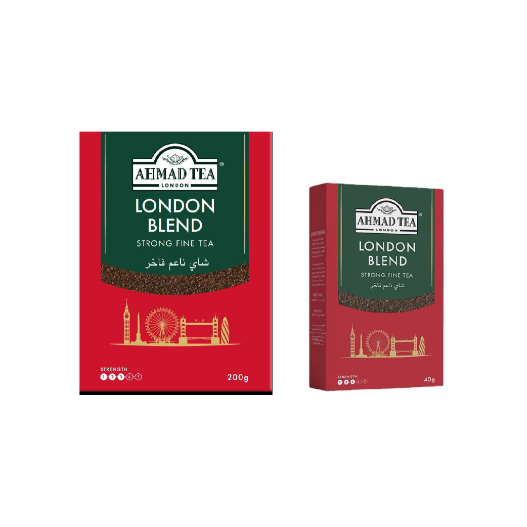 احمد تي عرض شاي 200جم شاي اتقل +40جم شاي ناعم