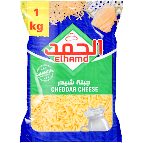 الحمد جبن شيدر وموتزاريلا ، 1 كجم