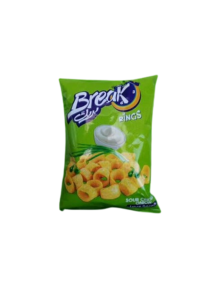 بريك سناك 10جنيه - رينجز كريمة بصل